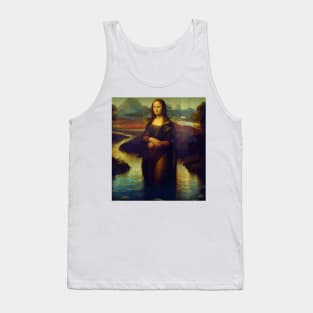 AI Gioconda out of frame Tank Top